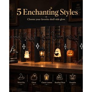 Halloween Hanging Pumpkin Lantern With Bats Outdoor <b>Wall</b> Mount Decor <b>Light</b> For Front Porch Or Garden Decoration - Product Image 2