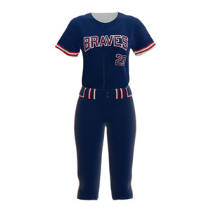 Ensemble d'uniformes de softball pour hommes 100 % polyester, qualité supérieure, coupe athlétique à séchage rapide, personnalisable avec nom d'équipe – Vente en gros - Product Image 6