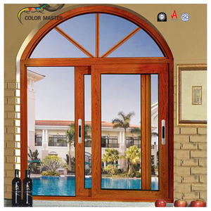 Finestra ad arco termico in alluminio bianco moderno con doppio vetro con soffitto a pavimento in stile francese - Product Image 3