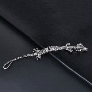 Bracelet en acier inoxydable motif crocodile 21,5 cm, bijoux pour homme CE273 - Product Image 3