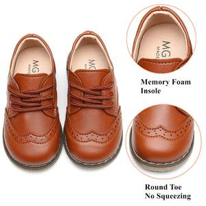 Mocasines Infantiles Unisex de Piel Sintética con Diseño Nuevo, Sin Cordones, para Invierno, Escuela, Vestir, Suela de Goma Suave, para Fiestas al Aire Libre, Bodas y Actividades Infantiles - Product Image 3