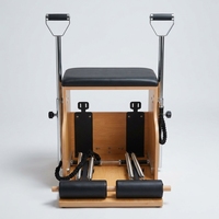 Matériel de studio Pilates : Ensemble complet 5 pièces réglable avec Maple Ladder Barrel, Correcteur de colonne vertébrale, Reformer, Cadillac et Wunda Chair