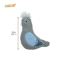 Famipet Fabricant, Vente en gros personnalisée, Nouveau jouet couineur pour chien en peluche douce, design oiseaux, avec effet froissé et son couineur