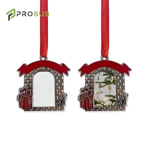 Adornos Sublimables al por Mayor Prosub, Piezas en Blanco de Aleación de Zinc para Colgar en el Árbol de Navidad, Decoración DIY con Transferencia de Calor, Colgantes Navideños - Product Image 3