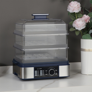 Vaporera Eléctrica de 3 Niveles, Gran Capacidad para Comidas Familiares, Ahorra Tiempo y Energí<span class=keywords><strong>a</strong></span>, Electrodoméstico de Cocina Saludable con Bajo Contenido de Aceite - Product Image 2