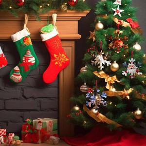 Adornos navideños impresos por sublimación, espacios en blanco, MDF, transferencia de calor a granel, productos de adorno conmemorativo, modelo LS428 - Product Image 5