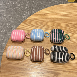 Funda Protectora Suave con Diseño de Rayas Simples para Airpodspro3 Apple 4ª Generación, <span class=keywords><strong>Segunda</strong></span> Generación, Auriculares Pro2 3ª 1/2 - Product Image 2
