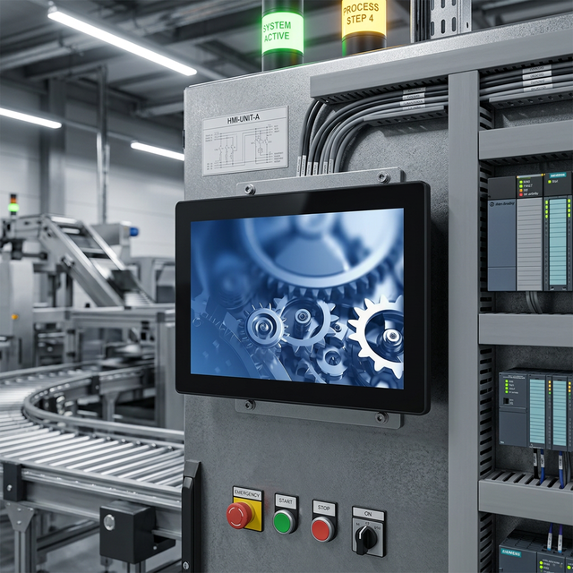 19 Inch Flat Capacitive Touch Screen Monitor Industrial Embedded Touch Display for Automation assembly line control cabinet