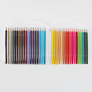 Crayons de couleur professionnels de haute qualité 50 100 120 couleurs Ensemble de crayons d'artiste Crayons aquarelle Boîte en <span class=keywords><strong>papier</strong></span> Formes triangulaires - Product Image 3