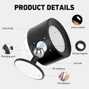 โคมไฟติดผนัง LED RGB สร้างสรรค์ ควบคุมสีได้ด้วยรีโมทอัจฉริยะ ไฟกลางคืนข้างเตียงเด็ก ไฟห้องนอน ไฟทางเดิน ไฟบันได ไฟ KTV - Product Image 4