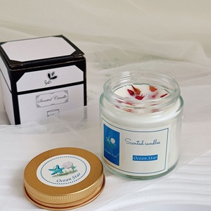 Vela Aromática de Cera de Soja para Comercio Electrónico Transfronterizo, en Frasco de Vidrio Transparente, Diseño Creativo, Venta al Por Mayor - Product Image 6