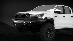 Bahrenpoint Thương Hiệu Mới Chất Lượng Cao Nâng Cấp Phụ Tùng Xe Hơi <span class=keywords><strong>Bumper</strong></span> Chùm Thép Phía Trước <span class=keywords><strong>Bumper</strong></span> Cho <span class=keywords><strong>Toyota</strong></span> Hilux 2020 2024 Phụ Kiện - Product Image 3