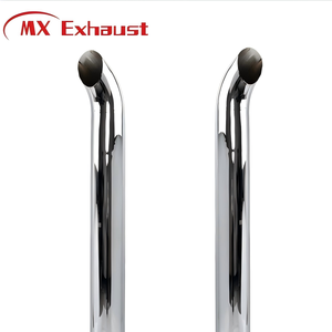 ท่อไอเสียขายส่งขนาด 5 นิ้ว 6 นิ้ว 7 นิ้ว 8 นิ้ว ชุบโครเมียม ทนทาน สำหรับรถบรรทุกหนัก - Product Image 1