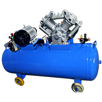 Compresseur d'air portable à piston entraîné par courroie YiBang 2,2 KW 250 L/min 8 bars 70 L réservoir 1 CV 110 V 60 Hz pour usine de fabrication