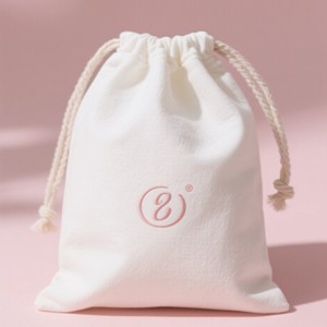 Túi dây rút cotton phân hủy sinh học tùy chỉnh-tái sử dụng thân thiện với môi trường với in logo/Thêu - Product Image 5