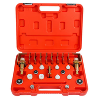 Kit de détection de fuites de climatisation automobile et adaptateurs de rinçage pour test de fuites de climatisation de voiture