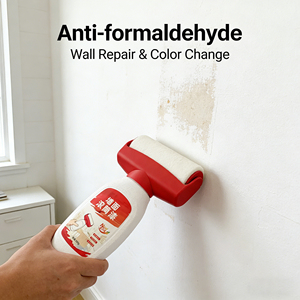 Bunkerway Acrylic Interior Wall Repair <b>Coating</b> Liquid <b>Paint</b> with Water for Home Use and Brush Application - Product Image 4