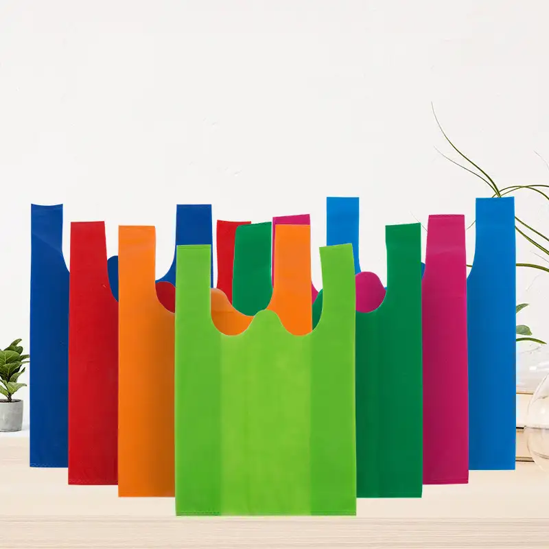 Экологичная многоразовая вырезанная продуктовая сумка для покупок с логотипом на заказ, Нетканая сумка
