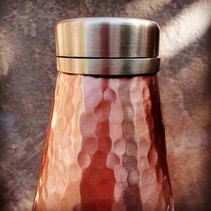 Premium Quality Classic Style <b>Copper</b> Water <b>Bottle</b> Large Capacity for Multi-Use Ayurvedic Health Benefits Daily <b>Drinking</b> Storage - Product Image 3