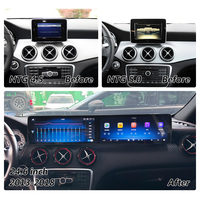 Lecteur multimédia à double écran Qualcomm 12,3 pouces, autoradio Android, stéréo pour Mercedes Benz GLA Classe A W176 X156, navigation GPS