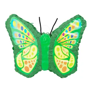 627206 19.6 "3D Butterfly Pinatas für Kids Girls Birthday Party Favors Toys Game Wedding Decoration Customizable Hit mit stick
