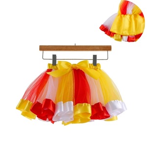 Venta al por mayor de tul arcoíris en capas faldas <span class=keywords><strong>tutú</strong></span> chico chica minifalda con cinta niños enaguas con forro - Product Image 5