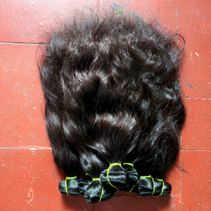 Extensions de cheveux humains ondulés naturels de haute qualité, 16 pouces, double trame, 100% cheveux indiens bruts non traités, sans perte ni nœuds. - Product Image 1