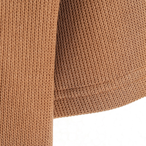 เสื้อโปโลผู้ชายสีน้ำตาลทรงปกติ 250 GSM 100% โพลีเอสเตอร์ ผ้าฝ้ายเทียม แจ็คการ์ด - Product Image 4