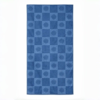 Custom Large Embossed Pattern Beach Towel, Soft 100% Cotton Terry Jacquard Spa Bath Towels, Luxury Hotel Swimming Pool Towel