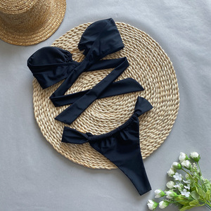TW Bandeau <strong>Bikini</strong> 2024 Sexy High Cut Swimwear for Women Custom <strong>Plus</strong> <strong>Size</strong> Female Swimwear with Unique Print Bra Style <strong>Bikini</strong> <strong>Set</strong> - Product Image 5