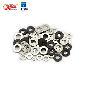 High Quality Nickel-plated Flat Washer Carbon Steel Flat Washer Metal Blackened And Thickened M2M.5M3M4M5