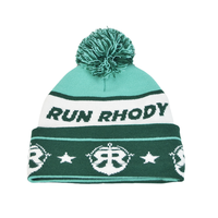 Bonnet d'hiver personnalisé en jacquard avec pompon, unisexe, en acrylique, avec logo, pour hommes et femmes, vente en gros