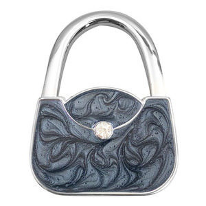 Bestseller Rose Handbag <strong>Shape</strong> Purse Hook Metal Foldable Table Hanger Portable Bag Holder Decorative Accessories Christmas Gift - Product Image 3