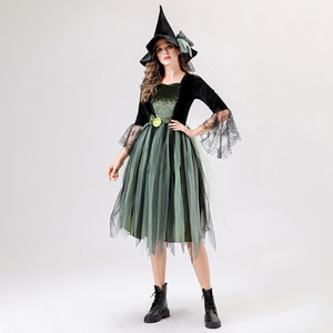 S-xl mago Oz vestito di garza a rete <span class=keywords><strong>strega</strong></span> retrò <span class=keywords><strong>Costume</strong></span> Cosplay di <span class=keywords><strong>Halloween</strong></span> - Product Image 5