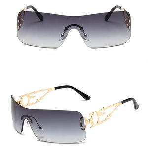 Mode nuances rectangle sans monture argent métal <span class=keywords><strong>pc</strong></span> bella lunettes de vue fête y2k lunettes femmes dames 2024 lunettes de soleil rétro - Product Image 6