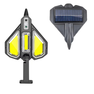 Tri-Sided Solar <b>LED</b> Street <b>Light</b> Outdoor, <b>Motion</b> <b>Sensor</b> Solar Wall Lamp with Remote, IP65 Waterproof Foldable Security Lighting - Product Image 1