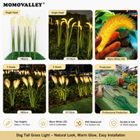 Momovalley Künstliche LED-Planeten-Lilien-Blumenlichter für Außenbereich, Hochzeitsbühnen-Hintergrund, Wald- und Restaurant-Dekoration