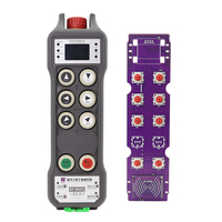 Control Remoto Inalámbrico para Grúa, con 6 Botones, Personalizable, de Una Sola Velocidad, Resistente al Agua IP67, con Transmisor y Receptor