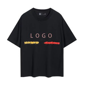 เสื้อยืดผู้ชายสไตล์อเมริกันขายดี ดีไซน์เนอร์แบรนด์ดัง ผ้าฝ้ายเนื้อนุ่ม 300 กรัม สวมใส่สบาย พิมพ์ลายกราฟิกตัวอักษร ทรงหลวม แขนสั้น - Product Image 2