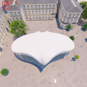 Structure de membrane tendue en PVDF pour aménagement paysager, au design architectural, très demandée, type auvent parapluie - Product Image 6