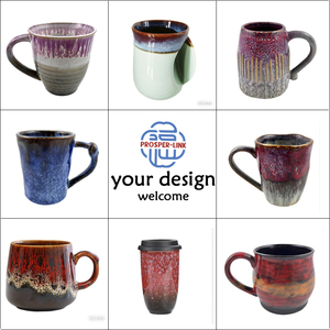 Mug à café en céramique à glaçure réactive disponible en plusieurs couleurs, personnalisation du logo et emballage pris en charge - Product Image 3