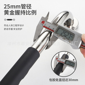 Wei Liang Non-Slip Silicone Handle Stainless Steel Handrail 300kg Load Capacity for Bathroom Barrier-Free Toilet <b>Grab</b> <b>Bar</b> - Product Image 3