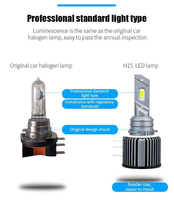 Nouveaux phares LED de voiture H15, lumière blanche 6000K, 12V, 8000 lumens, 50W, ampoules LED auto Canbus sans erreur