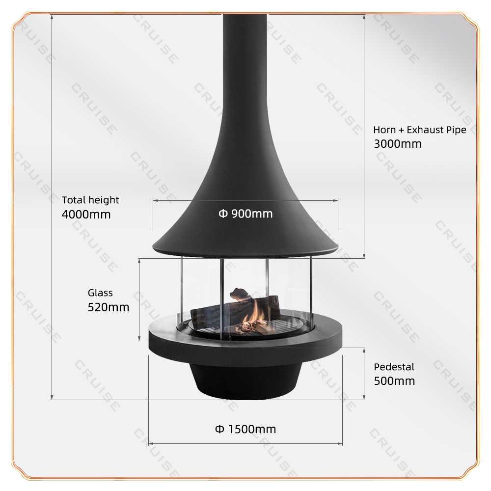 Muriel - gas fireplace - D900-H1500