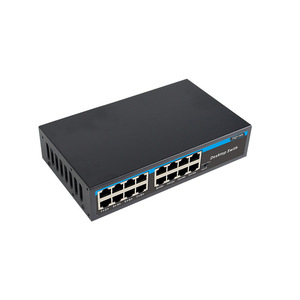 Desktop <b>Switch</b> 16 Port 100Mbps Metal Case Ethernet Non PoE VLAN Support For <b>Network</b> Building Monitoring - Product Image 2