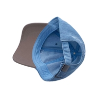 Gorras de béisbol de mezclilla Gorra de béisbol y sombreros personalizados Logotipo bordado Gorras de béisbol de mezclilla azul claro al por mayor