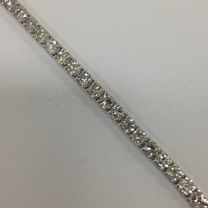 Pulsera de Tenis Unisex de Plata de Ley con Baño de Rodio y Moissanita Arcoíris para Fiestas y Bodas - Product Image 5