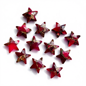 Turquesa Rosa Mohave AAA, Forma de Estrella Facetada de 10MM, Piedra Preciosa Tallada a Mano, Piedra Suelta para Joyería, Venta al Por Mayor - Product Image 1