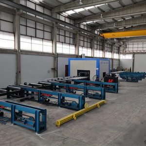 H Beam CNC <span class=keywords><strong>Plasma</strong></span> Cutting Coping Machine pour la ligne de production de structures en acier - Product Image 2