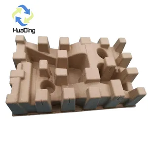 HUADING Wholesale Low Volume Molded Pulp Biodegradable Recyclable Molded Pulp Tray of Paper-Pulp Packaging Manufacturers